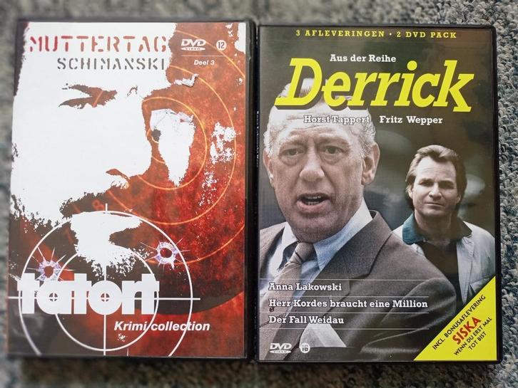 Derrick en Tatort, Duitse politie krimiseries, samen voor.., Cd's en Dvd's, Dvd's | Tv en Series, Zo goed als nieuw, Drama, Ophalen of Verzenden