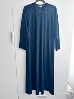 Incila dames kaftan abaya jurk lang L 44 blauw zwart, Blauw, Maat 42/44 (L), Ophalen of Verzenden, Zo goed als nieuw