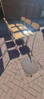 mooie set gijs van der sluis stoelen stapelstoelen, Huis en Inrichting, Stoelen, Ophalen, Gebruikt, Vijf, Zes of meer stoelen