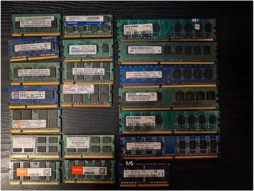 DDR3/DDR2 Geheugen Set - Diverse Modules beschikbaar voor biedingen