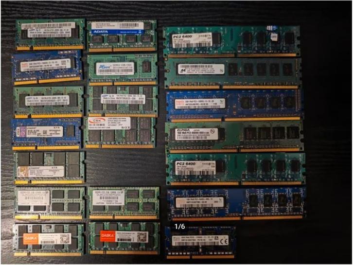 DDR3/DDR2 Geheugen Set - Diverse Modules, Computers en Software, RAM geheugen, Gebruikt, Desktop, DDR3, Ophalen of Verzenden