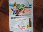 Paginagrote kleuren advertentie van Grolsch bier 1959, Ophalen of Verzenden, Zo goed als nieuw, Viltje(s), Grolsch