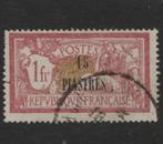 1921 15 piastres-LEVANT Franse postkantoren Ottomaanse-Rijk, Ophalen of Verzenden, Gestempeld, Midden-Oosten