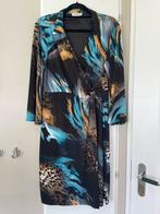 Batida prachtige travelstof wrap dress  maat 42, Zwart, Maat 42/44 (L), Ophalen of Verzenden, Zo goed als nieuw