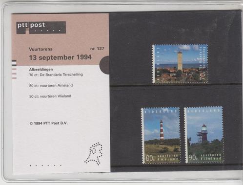 Postzegelmapje vuurtorens Terschelling Ameland en Vlieland, Postzegels en Munten, Postzegels | Nederland, Postfris, Na 1940, Verzenden