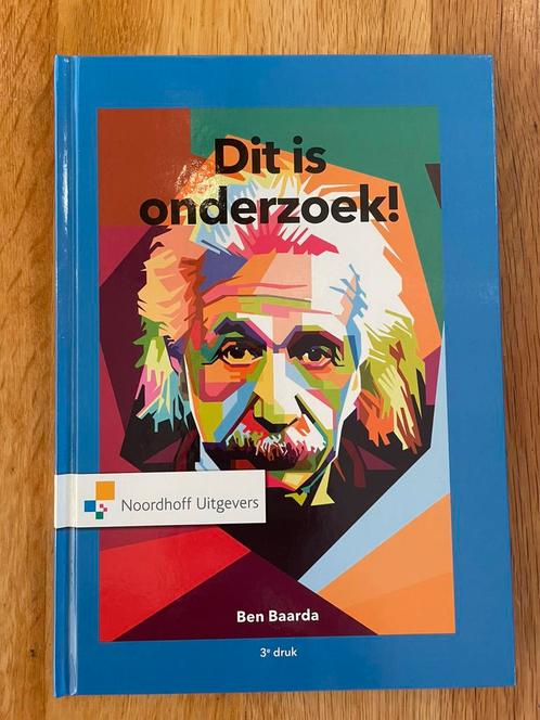 Studieboek Ongebruikt. Ben Baarda-Dit is onderzoek! 3e druk, Boeken, Studieboeken en Cursussen, Nieuw, HBO, Ophalen of Verzenden