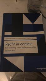 Sanne Taekema - Recht in context, Boeken, Sanne Taekema; Jeanne Gaakeer; Marc Loth, Sociale wetenschap, Ophalen of Verzenden, Zo goed als nieuw