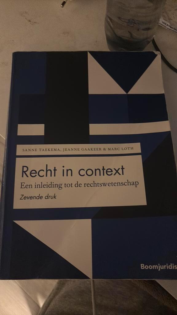 Sanne Taekema - Recht in context, Boeken, Wetenschap, Zo goed als nieuw, Sociale wetenschap, Ophalen of Verzenden