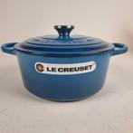 Le Creuset Braadpan Signature Marseille 22cm/NIEUW IN DOOS!, Huis en Inrichting, Ophalen, Gietijzer, Nieuw, Keramische plaat
