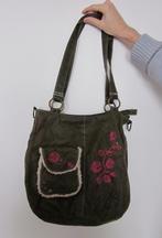 brunotti tas damestas rozen handtas green shopper hand bag +, Ophalen of Verzenden, Gebruikt, Handtas