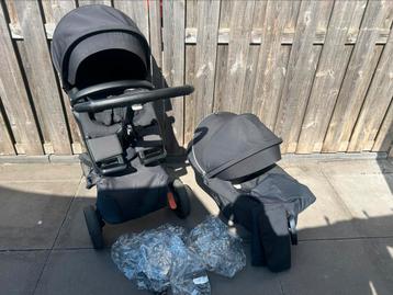 Stokke kinderwagen/stokke/black/zit/babywieg/maxicosi adapte beschikbaar voor biedingen