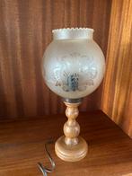 Vintage jaren 70 lampje, Ophalen of Verzenden, Minder dan 50 cm, Jaren 70, Glas
