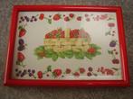 Schilderijtje aardbeien, Huis en Inrichting, Woonaccessoires | Schilderijen, Tekeningen en Foto's, Verzenden, Minder dan 50 cm