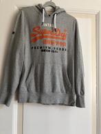vintage hoodie Super Dry, grijs oranje maat XL, Maat 56/58 (XL), Ophalen of Verzenden, Zo goed als nieuw, Grijs