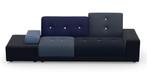 1 Vitra Hella Jongerius Poldersofa & Ottoman Antarctic Blues