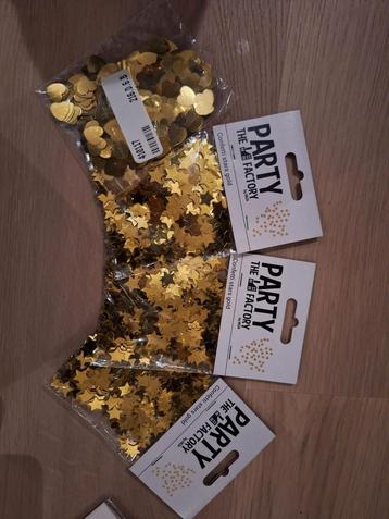 Gouden Confetti Sterren & Hartjes - Party Factory beschikbaar voor biedingen