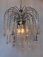 XL opaline murano teardrop kroonluchter hanglamp vintage, Huis en Inrichting, Lampen | Hanglampen, Ophalen of Verzenden