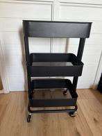 Raskog Ikea trolley zwart, Ophalen, Gebruikt, Zwart, 50 tot 100 cm