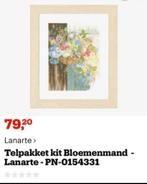 BORDUURPAKKET LANARTE FLOWER BASKET, Verzenden, Nieuw, Handborduren, Borduurpakket