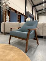 Nieuw Harvink Blazoen fauteuil Panama stof Design stoel Hout, Huis en Inrichting, Fauteuils, Ophalen of Verzenden, Nieuw, Hout