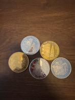 Set van 5 Amsterdam 750 Jaar Herdenkingsmunten, Ophalen of Verzenden, Overige waardes, Setje, Zilver