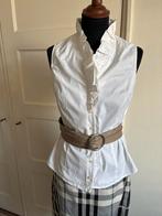Witte blouse met ruches maat 38, Kleding | Dames, Maat 38/40 (M), Promiss, Wit, Ophalen of Verzenden