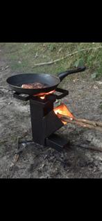 Rocket stove draagbare stove op hout koken, Ophalen of Verzenden, Zo goed als nieuw