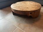 boomstamtafel (salontafel), Huis en Inrichting, Ophalen, Gebruikt, 50 tot 100 cm, Rond