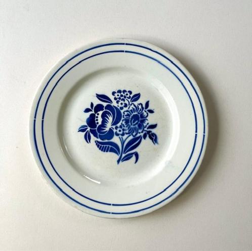 Digoin Sarreguemines Fleur Bleue ontbijtbordje, Antiek en Kunst, Antiek | Servies los, Ophalen of Verzenden