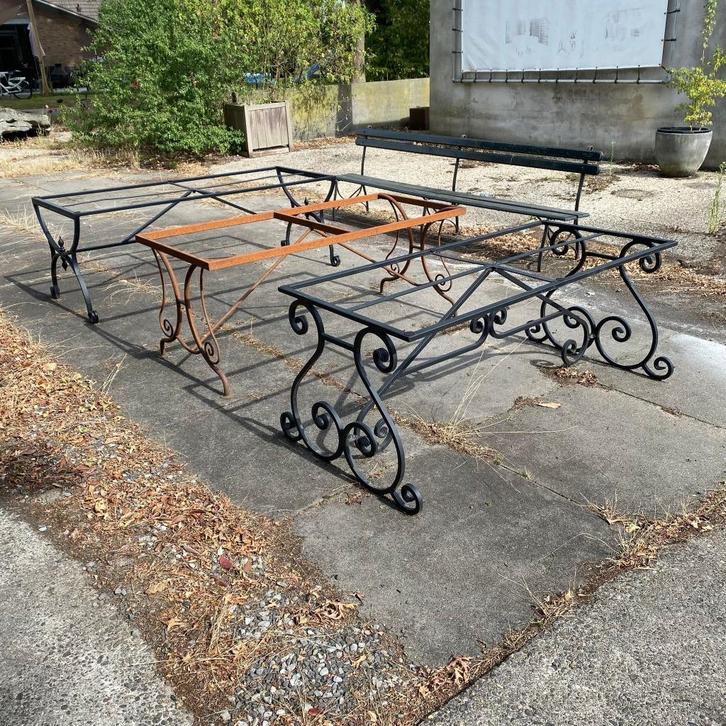 3x Tafelonderstellen - sierlijk met krullen - 180x80 Cm, Huis en Inrichting, Tafelonderdelen, Nieuw, Tafelpoot, 150 tot 200 cm