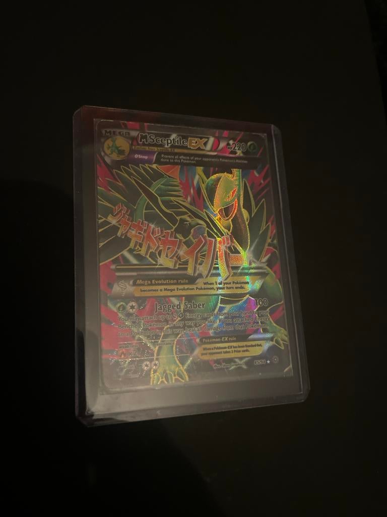 Mega Sceptile EX - Zeldzame Pokémonkaart!, Ophalen, Zo goed als nieuw, Losse kaart, Foil