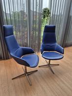2st Luxe Moderne Design stoel van Arper – Blauw, Huis en Inrichting, Stoelen, Ophalen, Twee, Blauw, Leer