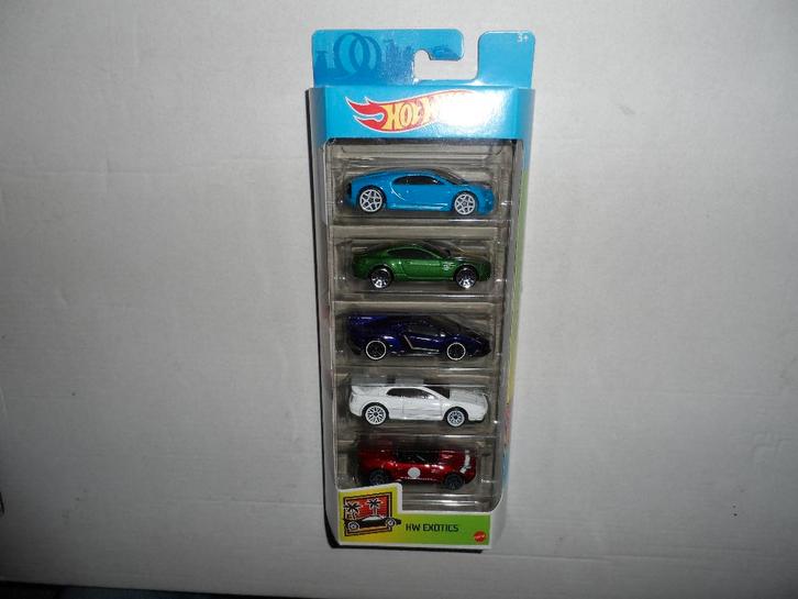 Hot Wheels 5 Pack - Exotics (2021) 1:64 B2, Hobby en Vrije tijd, Modelauto's | Overige schalen, Nieuw, Auto, Ophalen of Verzenden