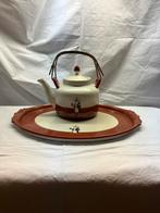 Droste cacao servies chocoladekan en dienblad, Antiek en Kunst, Ophalen of Verzenden