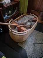 Antieke rieten wieg brocante, Ophalen, Gebruikt, Wieg