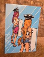 Twee kinky, sexy vrouwen plassen op het heren toilet, Verzenden, 1980 tot heden, Ongelopen, Overige thema's