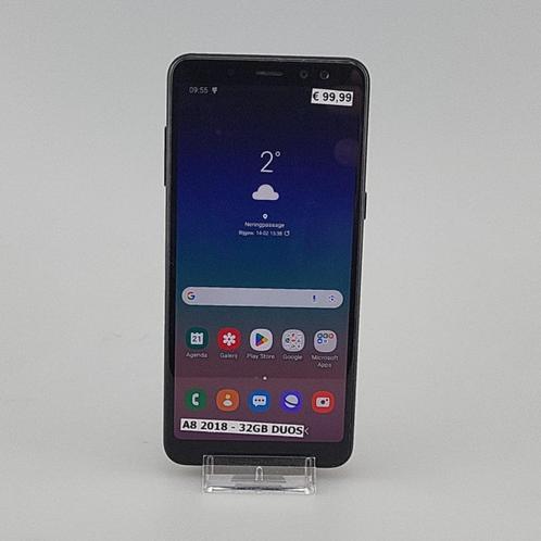 Samsung Galaxy A8 2018 32GB DUOS Zwart, Telecommunicatie, Mobiele telefoons | Samsung, Zo goed als nieuw