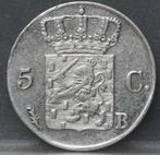 Mooie zilveren 5 cent 1825 B - stuiver 1825 B - Willem 1, Postzegels en Munten, Munten | Nederland, Zilver, Koning Willem III