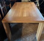 Licht eiken eettafel 165x93 hoog 75, Ophalen, Gebruikt
