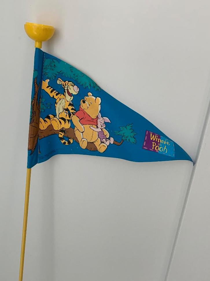 Fietsvlag Winnie de Pooh | Veiligheidsvlag 155 cm, Fietsen en Brommers, Fietsaccessoires | Overige Fietsaccessoires, Gebruikt