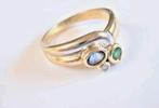 Mooie Meerkleurige Dames ring 585, Sieraden, Tassen en Uiterlijk, Ringen, Ophalen of Verzenden, Zo goed als nieuw, Dame, Goud