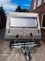 In top staat:Kip caravan T40 de luxe 4-pers met hoogslaper!, Caravans en Kamperen, Caravans, Rondzit, Reservewiel, Kip, Particulier