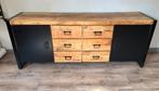 Dressiorkast mango hout industrieel, Huis en Inrichting, Kasten | Dressoirs, Ophalen, Zo goed als nieuw, 25 tot 50 cm, 50 tot 100 cm