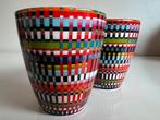 2 Iittala Origo Mix Jubileum Beker Multicolor A. Häberli, Ophalen of Verzenden, Zo goed als nieuw, Porselein, Kop(pen) en/of Schotel(s)