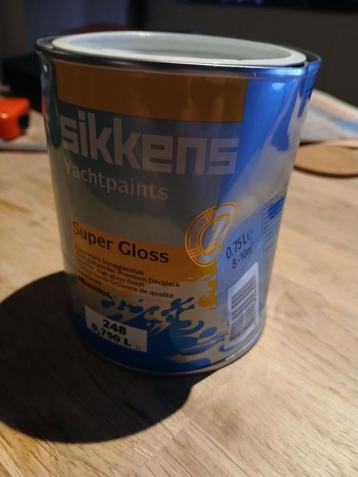 Sikkens Super Gloss jachtlak 248 arctic white 0,75l nieuw beschikbaar voor biedingen