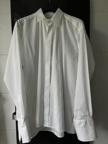 Luxe smoking blouse Elmior wit mt 42 IZGS! beschikbaar voor biedingen