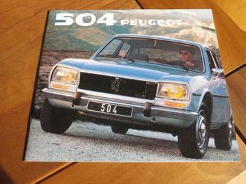 Folder Peugeot 504, 504 Break 1980-1981, als nieuw! beschikbaar voor biedingen