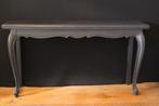 Side table queen ann gerestyled met zwarte krijtverf lengte, Ophalen