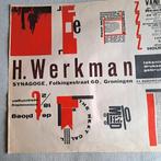 Tentoonstellingsaffiche H. Werkman Groningen 1988, Ophalen of Verzenden