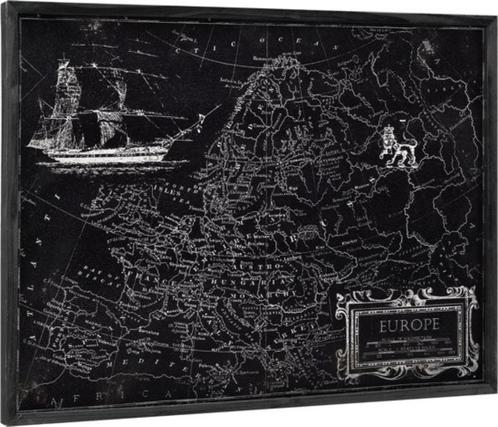 schilderij aluminiumblad - kaart van Europa, Huis en Inrichting, Woonaccessoires | Schilderijen, Tekeningen en Foto's, Nieuw, Schilderij